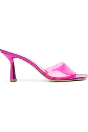 Giuliano Galiano Mules Rose con tacón de 83mm