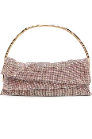BENEDETTA BRUZZICHES Bolsa de hombro con detalles de cristal