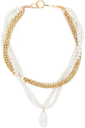 Atu Body Couture Collar de perlas con detalles de cristal