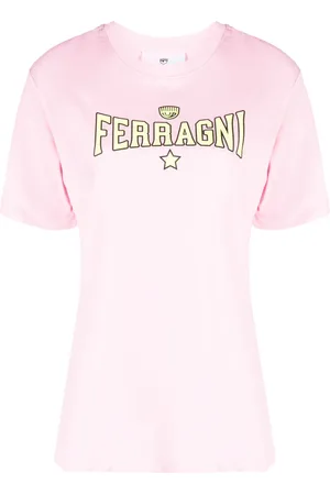 Chiara Ferragni Playera con letras del logo