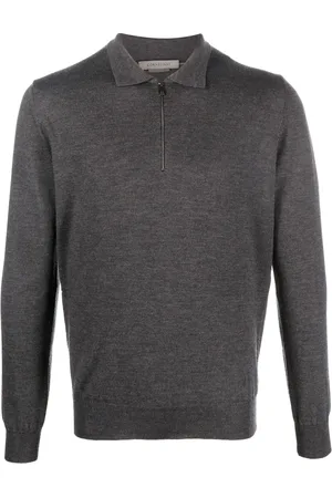 corneliani Playera tipo polo con tejido fino