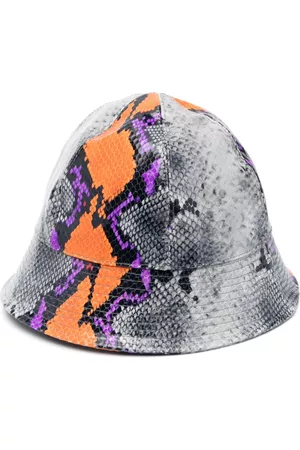 VERSACE Hombre Sombreros - Snakeskin leather bucket hat