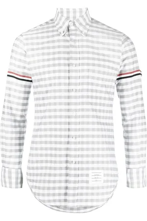 Thom Browne Camisa oxford con motivo de cuadros gingham