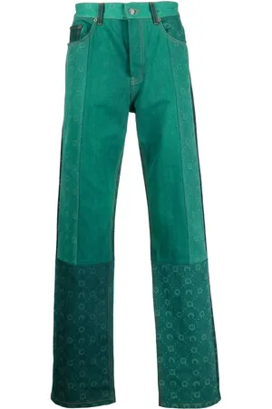 Marine Serre Jeans rectos Regen