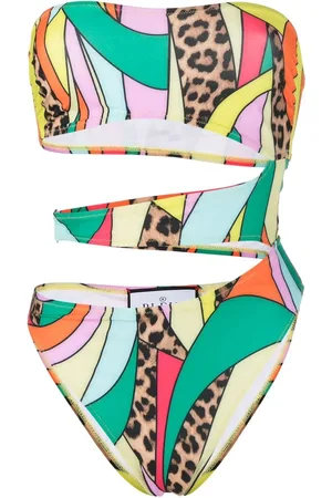 Philipp Plein Monokini con estampado patchwork