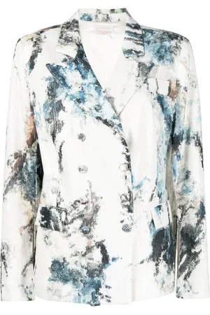 Saiid Kobeisy Blazer con detalles de lentejuelas y doble botonadura