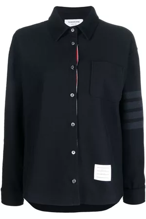 Thom Browne Vestido corto con motivo 4-Bar
