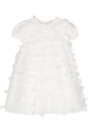 Simonetta Vestido de tul manga corta