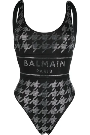 Balmain Traje de baño con detalle de strass