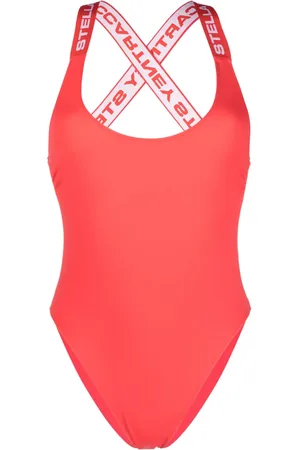 Stella McCartney Traje de baño con logo en correa