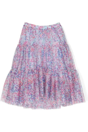 PHILOSOPHY DI LORENZO SERAFINI Falda fluida con estampado floral
