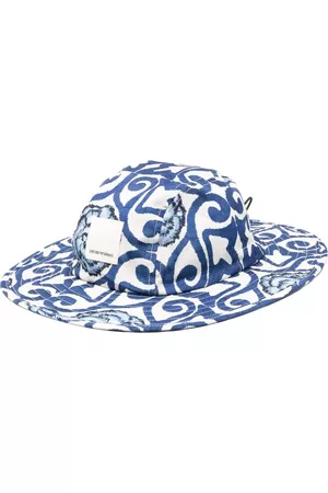 Emporio Armani Hombre Sombreros - Printed drawstring sun hat