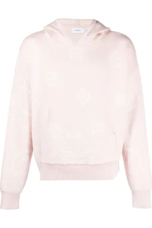Rhude Hoodie tejida con motivo en intarsia