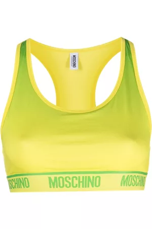 Moschino Logo-tape sports bra