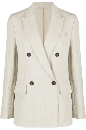 Brunello Cucinelli Blazer a cuadros príncipe de Gales