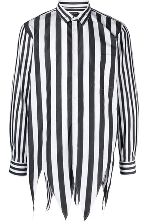Comme des Garçons Camisa manga larga con motivo de rayas