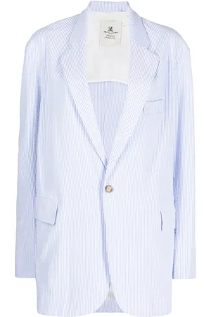 Denimist Blazer con estampado de rayas diplomáticas