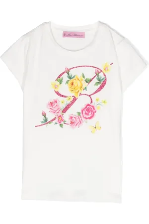 MISS BLUMARINE Playera con estampado floral