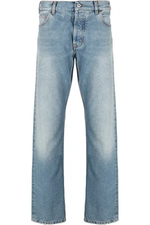 MARCELO BURLON Jeans rectos con efecto lavado