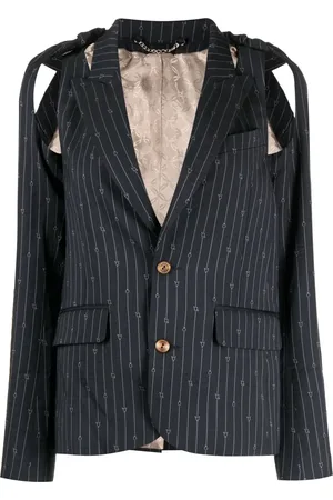 Charles Jeffrey Loverboy Blazer con estampado de rayas diplomáticas