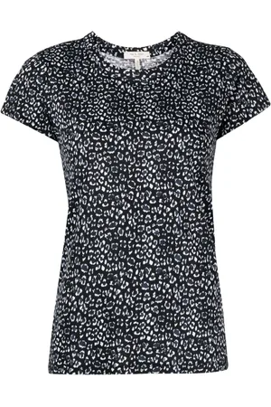 RAG&BONE Playera manga corta con estampado de leopardo