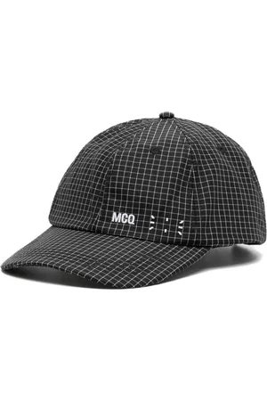 McQ Hombre Gorras - Logo-embroidered grid-pattern cap
