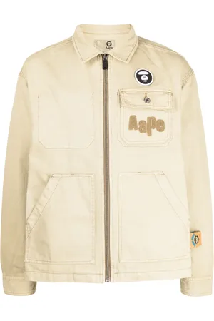 A Bathing Ape Chamarra ligera con parche del logo