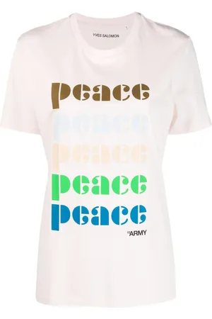 YVES SALOMON Playera con estampado Peace