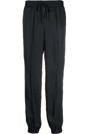 Jil Sander Pantalones tapered con cordones en la pretina