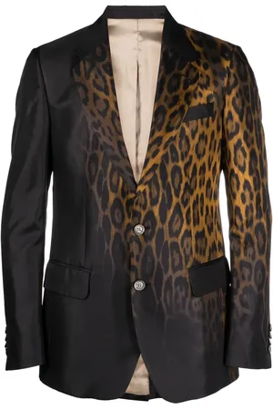 Roberto Cavalli Blazer de vestir con animal print