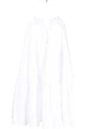 Patrizia Pepe Vestido midi acampanado con espalda descubierta