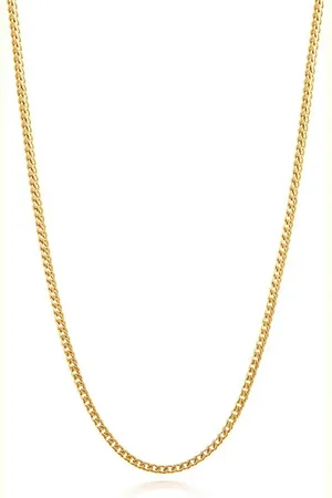 Nialaya Collar de cadena con eslabones cuadrados