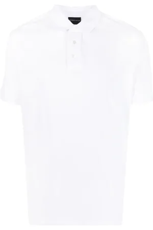 Emporio Armani Playera tipo polo con logo bordado