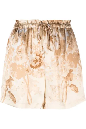 Gold Hawk Shorts de seda con estampado floral