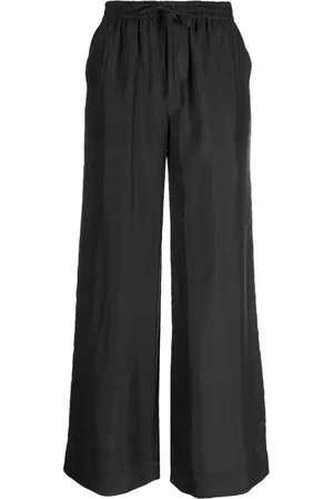 P.A.R.O.S.H. Pantalones de seda con diseño ancho