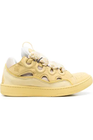 Lanvin Tenis con agujetas y paneles