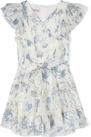 MISS BLUMARINE Vestido acampanado con estampado floral