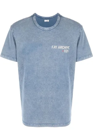 FAY Playera manga corta con logo estampado