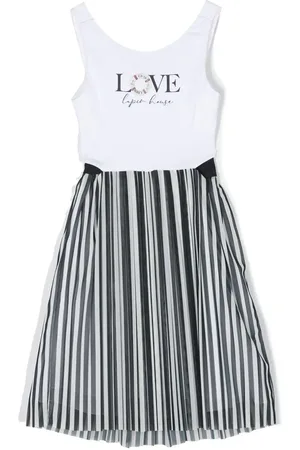 Lapin House Vestido sin mangas Love con rayas estampadas