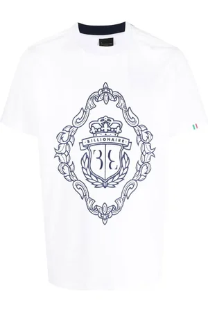 BILLIONAIRE Playera manga corta con logo bordado