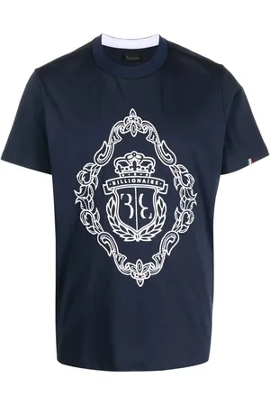 BILLIONAIRE Playera manga corta con logo bordado