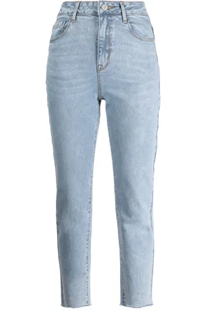 B+AB Jeans capri con efecto lavado