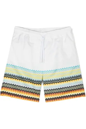 Missoni Shorts de playa con estampado chevron