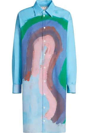 Marni Vestido camisero con diseño pintado