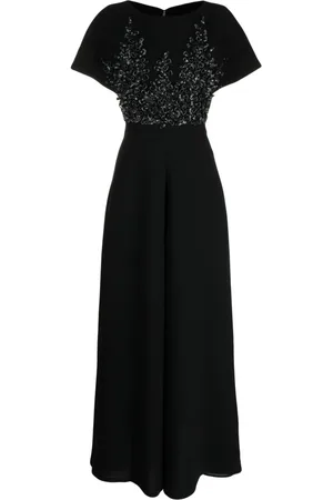 Saiid Kobeisy Jumpsuit acampanado bordado