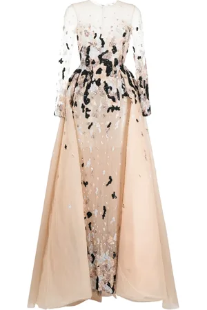 Saiid Kobeisy Vestido de fiesta bordado con mostacillas