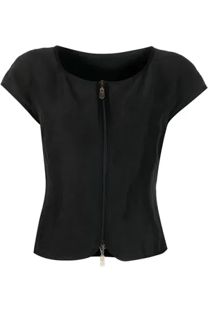 Giorgio Armani Blusa con cierre 1990