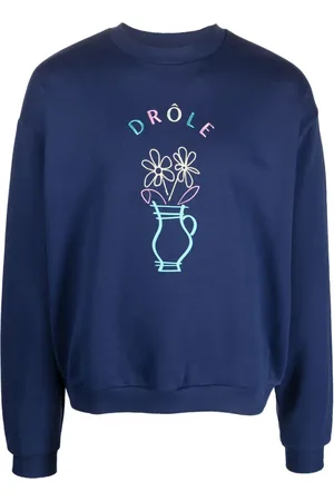 Drôle de Monsieur Sudadera con logo bordado