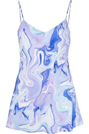 BCBG Max Azria Top con motivo marmoleado