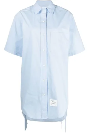 Thom Browne Vestido camisero manga corta